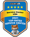 Top Rated Service Center Badge 2021